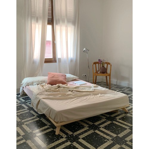 Senza Bed - 101 Blanco gelakt