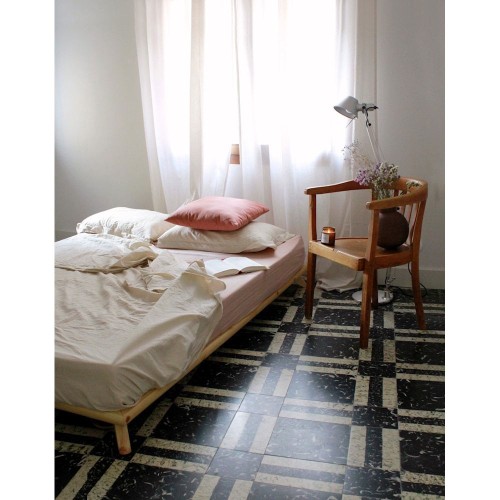 Senza Bed - 101 Blanco gelakt