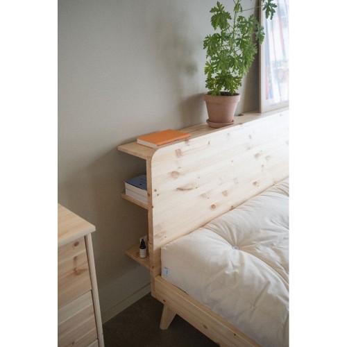 RETREAT Bed - 101 Clear lacquered