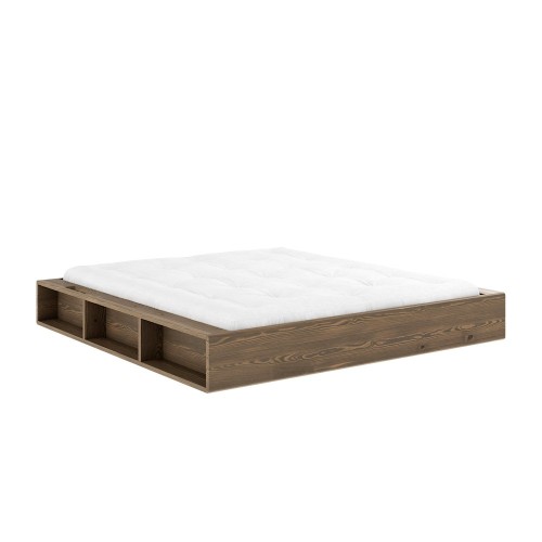 Letto ZIGGY - 106 laccato marrone carruba