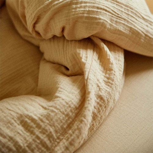 Housse de couette en gaze de coton