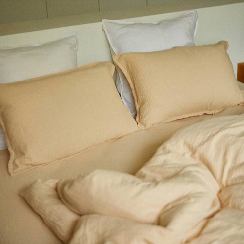 Housse de couette en gaze de coton