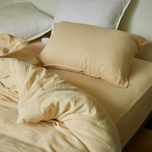 Housse de couette en gaze de coton