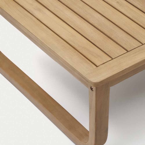 Conjunto Vellana - Sofá de 3 plazas, 2 sillones y mesa de centro de cuerda de madera de acacia 100% FSC beige