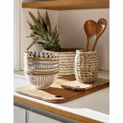 Zuppiera ALTO DIA 15,5 x H 7 cm - bianco e nero