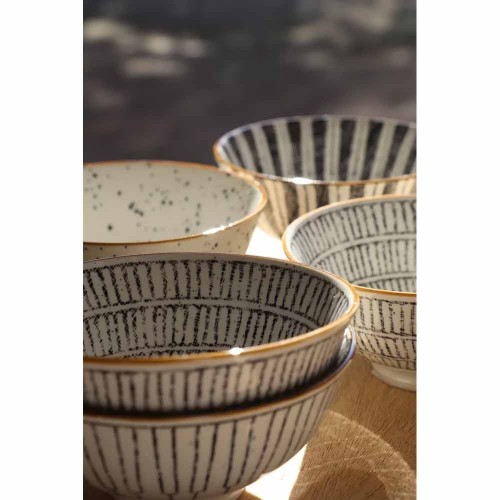 Müslischale ALTO DIA 12 x H 6 cm - Schwarz und Weiß