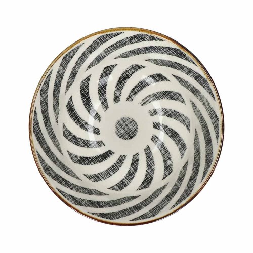 Bol à soupe ALTO DIA 15 x H 7 cm - noir/blanc