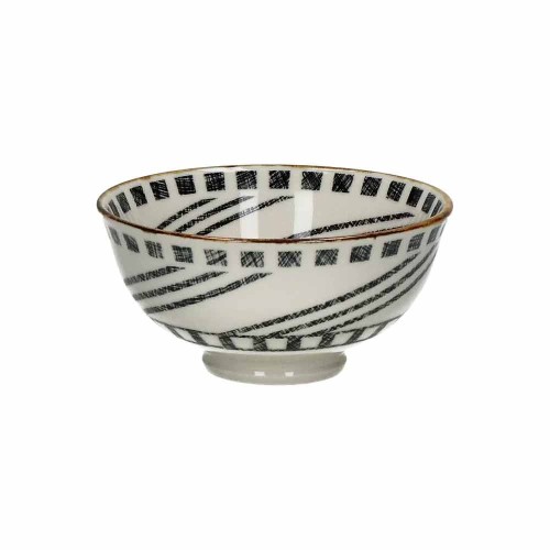 Ciotola per cereali ALTO DIA 12 x H 6 cm - nero/bianco