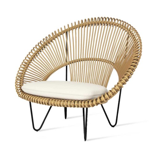 Poltrona Roy Cocoon cammello Vincent Sheppard