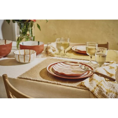 MYKONOS dessert plate - rust Pomax