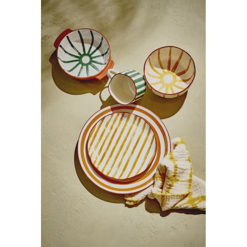 MYKONOS dinner plate - yellow