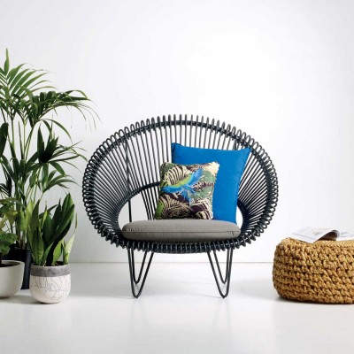 Poltrona Roy Cocoon nera