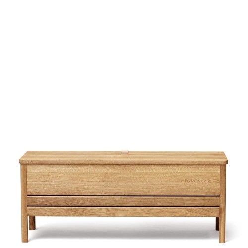 A Line 111 storage bench, oak