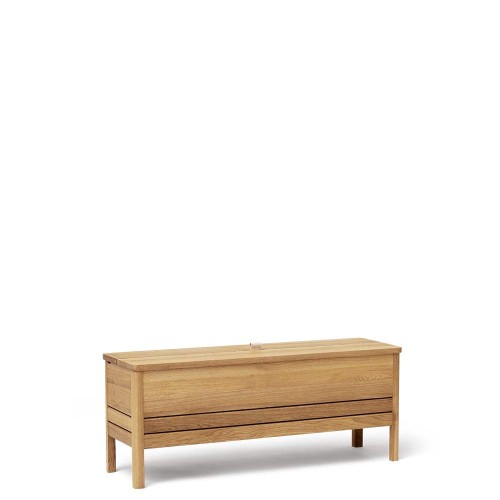 A Line 111 storage bench, oak