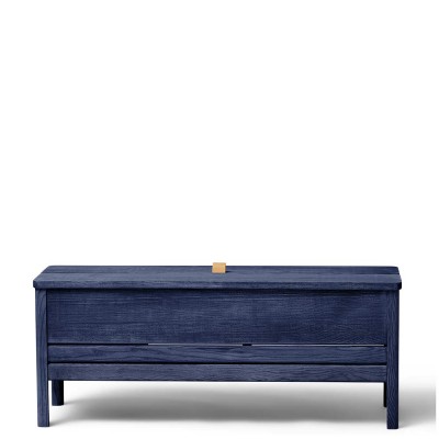 Banc de rangement A Line 111 - bleu indigo Form and Refine