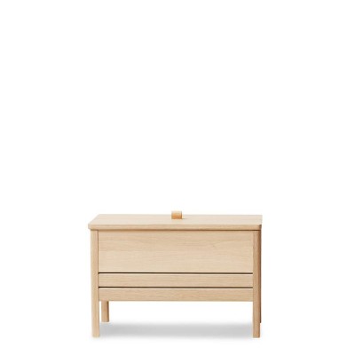 A Line 68 opbergbank - wit eiken Form and Refine