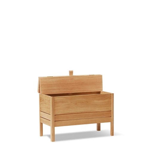 A Line 68 storage bench - oak