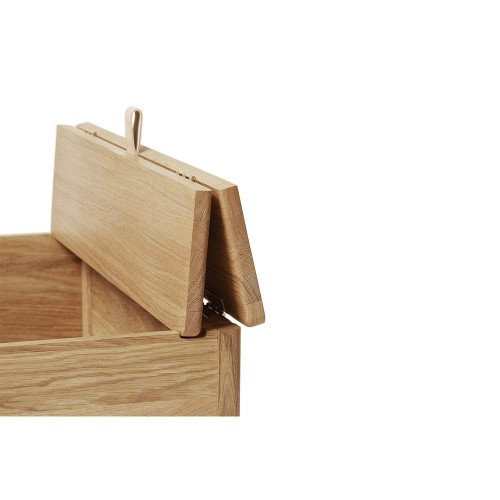 A Line 68 storage bench - oak