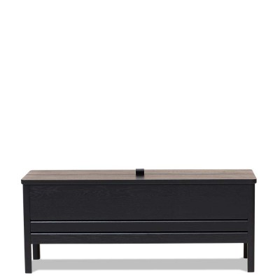 A Line 111 storage bench - black Form and Refine
