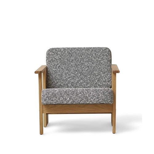 Eiken blok chaise longue - Nul