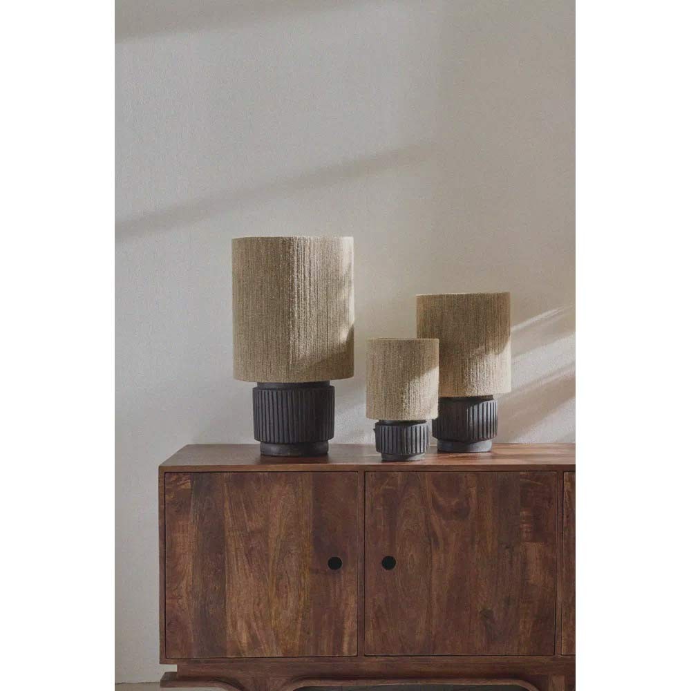 Lampada da tavolo CORDOBA DIA 25 x H 42 cm - nero