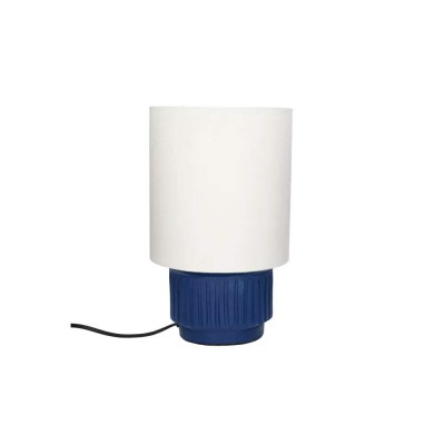Tischlampe CORDOBA DIA 18 x H 31 cm - blau Pomax