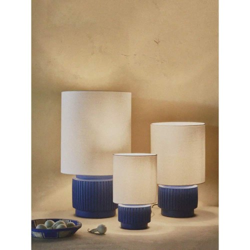 Lampe de table CORDOBA DIA 18 x H 31 cm - bleu