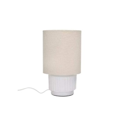 Lampada da tavolo CORDOBA DIA 18 x H 31 cm - bianco Pomax