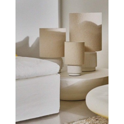 Lampe de table CORDOBA DIA 18 x H 31 cm - blanc 2