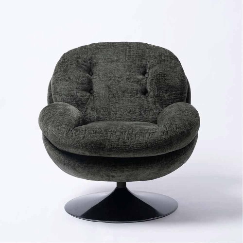 Memento Armchair Khaki, Black Leg