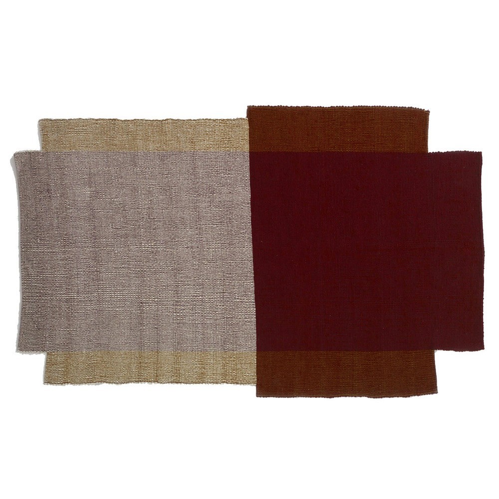 Tappeto Nobsa S rosso / ocra / crema ames