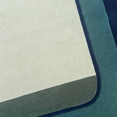 Tapis en laine Echo bleu 2