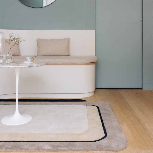 Echo grey wool rug