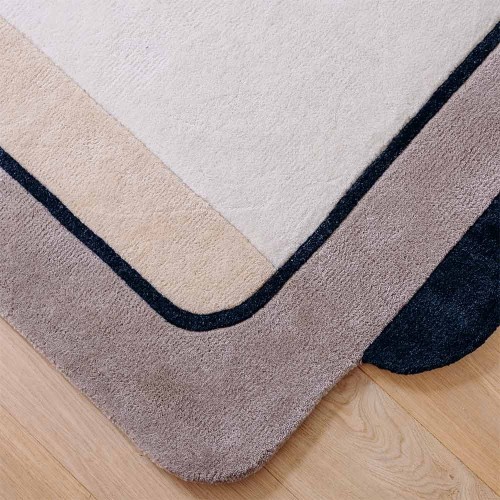 Echo grey wool rug