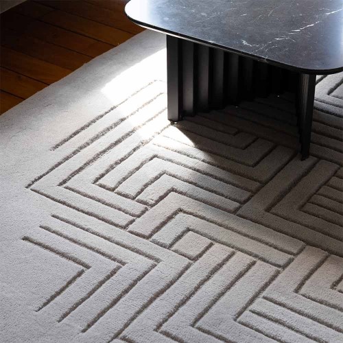 Tapis Interférences gris