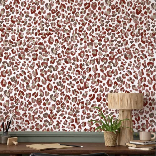 Leopard savannah wallpaper