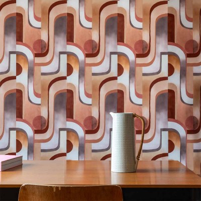 Papel pintado Arpège terracota Edito Paris