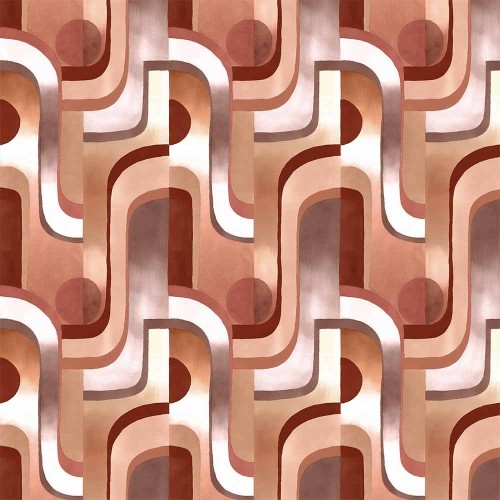 Papier peint Arpège terracotta