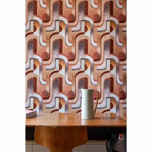 Papel pintado Arpège terracota