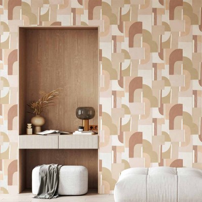 Syntone terracotta wallpaper Edito Paris