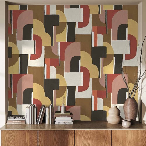 Papier peint Syntone multicolore