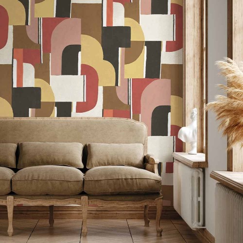 Papier peint Syntone multicolore