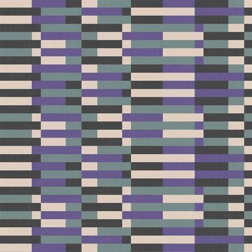 Carta da parati Bauhaus viola e verde