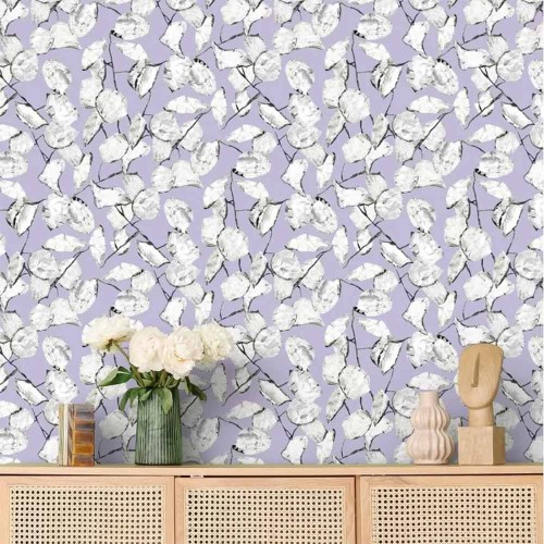 Carta da parati Monnaie de pape lilac