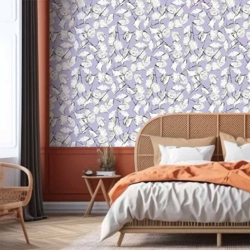 Carta da parati Monnaie de pape lilac