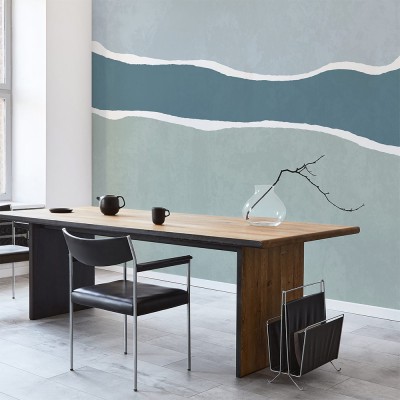 Trio blue/green wallpaper Edito Paris