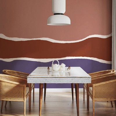 Trio violet behang Edito Paris