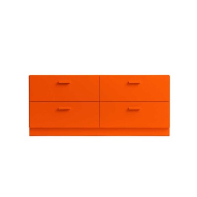 Commode Relief, basse avec plinthe String Furniture