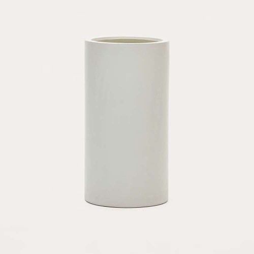 Fioriera Aiguablava in cemento bianco Ø 42 cm