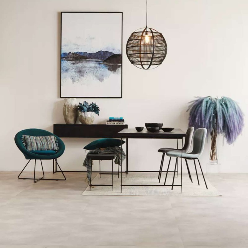 Tela con telaio HORIZONTE L 100 x L 4,3 x H 140 cm - blu